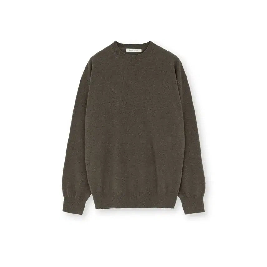 [BUNJANG] Brown Yard Crew Neck Knit Olive Sweater / 브라운야드 크루넥 니트 올리브 3사이즈