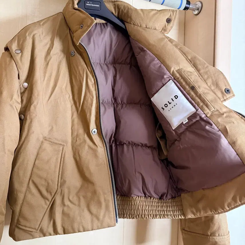 [BUNJANG] Solid Homme 22FW Detachable Sleeve Goose Down Jacket 105 / 솔리드옴므 22fw 소매탈부착 스터드 구스다운 105