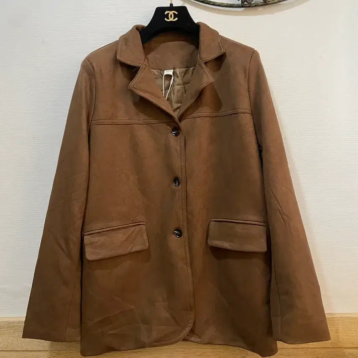 [BUNJANG] Raduna Bicycni Brown Suede Jacket / 스웨이드 브라운 자켓라두나 바이씨니 하나언니 강자매리본타이황언니드오브