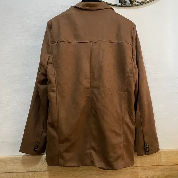 [BUNJANG] Raduna Bicycni Brown Suede Jacket / 스웨이드 브라운 자켓라두나 바이씨니 하나언니 강자매리본타이황언니드오브
