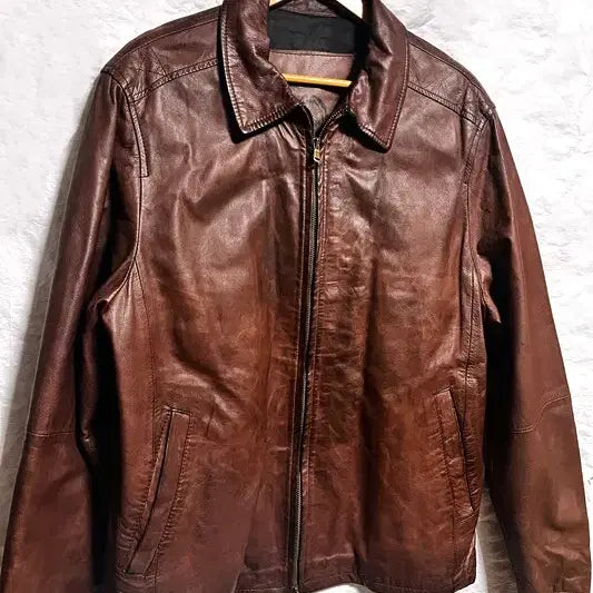 [BUNJANG] John & Jones Leather Jacket - Rider - Size 52 / made in italy  존앤존스 가죽자켓  라이더 52 사이즈