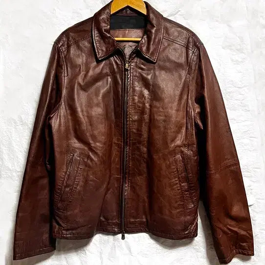 [BUNJANG] John & Jones Leather Jacket - Rider - Size 52 / made in italy  존앤존스 가죽자켓  라이더 52 사이즈