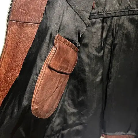 [BUNJANG] John & Jones Leather Jacket - Rider - Size 52 / made in italy  존앤존스 가죽자켓  라이더 52 사이즈