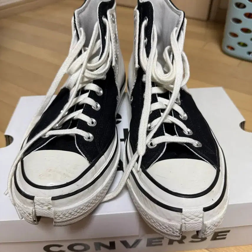 [BUNJANG] Converse x Feng Chen Wang Chuck 70 Black and White 275 / 컨버스 x 펑첸왕 척70 검흰 275