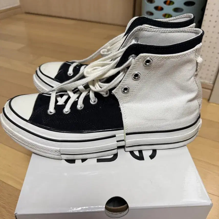 [BUNJANG] Converse x Feng Chen Wang Chuck 70 Black and White 275 / 컨버스 x 펑첸왕 척70 검흰 275