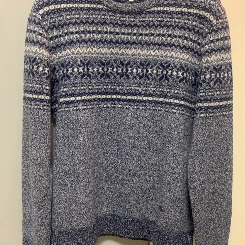 [BUNJANG] Franco Ferraro Pattern Knit Sweater / 105 프랑코 페라로 패턴 스웨터
