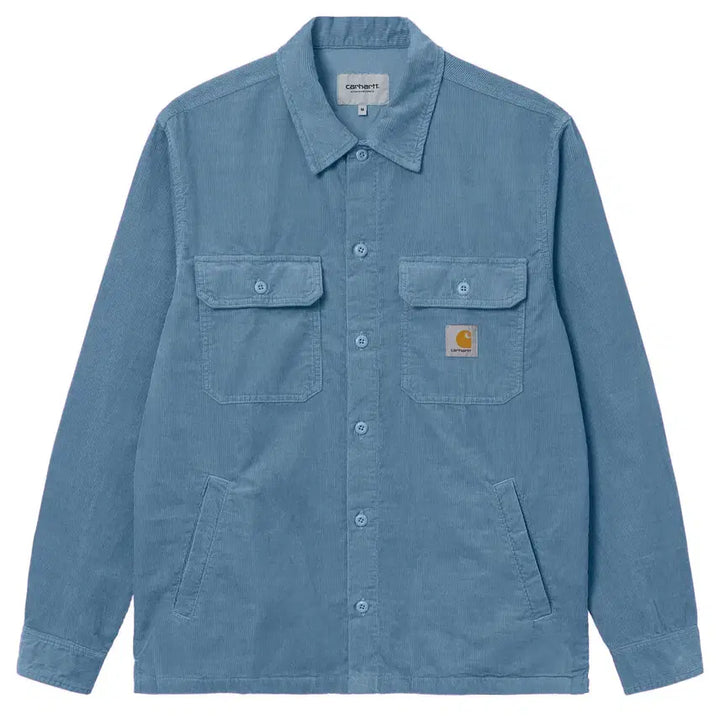 [BUNJANG] Carhartt Dixon Shirt Corduroy Ice Water Blue / [L] 칼하트 딕슨 셔츠 코듀로이 아이스 워터 블루