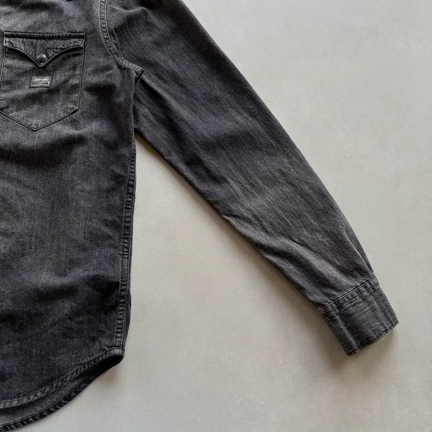 [BUNJANG] Polo Denim &amp; Supply Black Denim Western Shirt / [S]폴로 데님앤서플라이 흑청 웨스턴 데님 셔츠