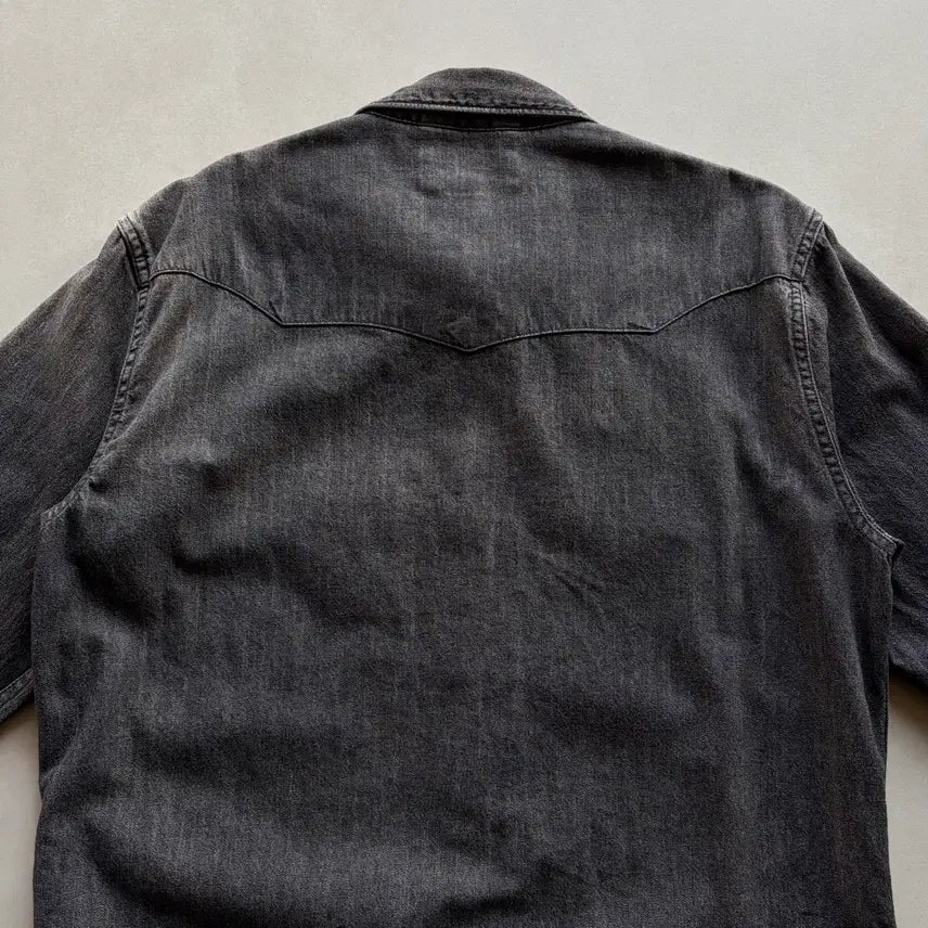 [BUNJANG] Polo Denim &amp; Supply Black Denim Western Shirt / [S]폴로 데님앤서플라이 흑청 웨스턴 데님 셔츠