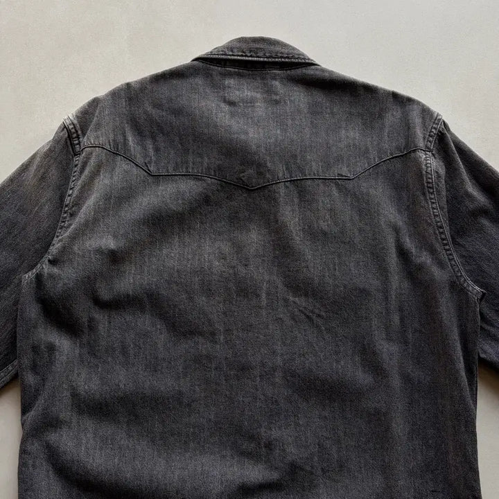 [BUNJANG] Polo Denim &amp; Supply Black Denim Western Shirt / [S]폴로 데님앤서플라이 흑청 웨스턴 데님 셔츠