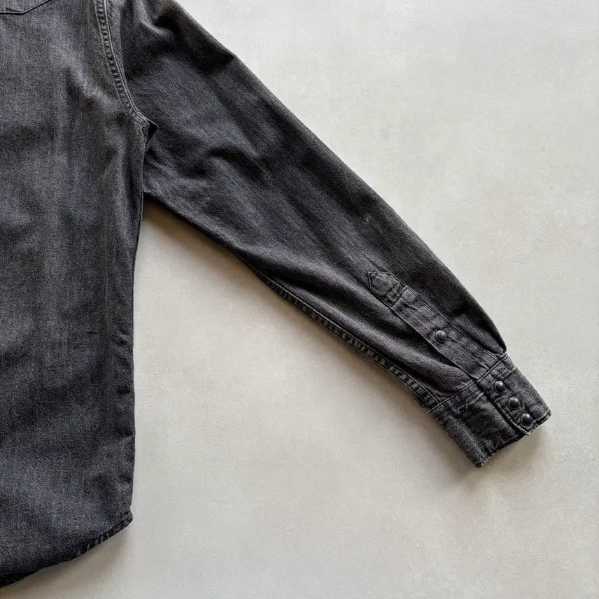 [BUNJANG] Polo Denim &amp; Supply Black Denim Western Shirt / [S]폴로 데님앤서플라이 흑청 웨스턴 데님 셔츠