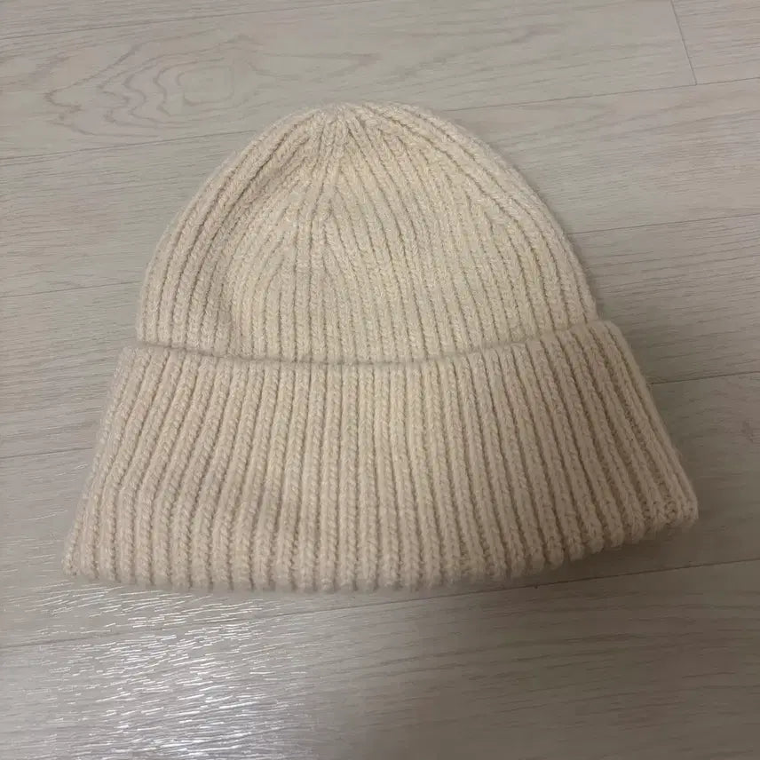 [BUNJANG] Ivory Knit Beanie / 아이보리 니트 비니