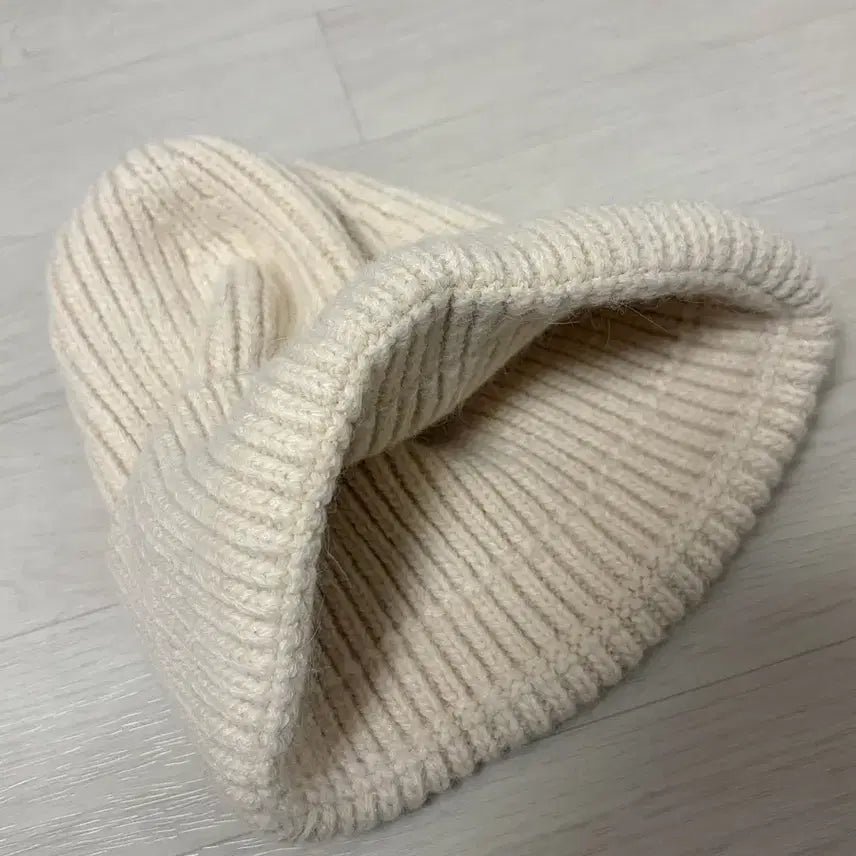 [BUNJANG] Ivory Knit Beanie / 아이보리 니트 비니