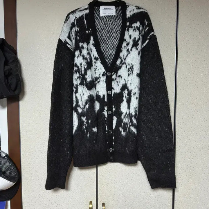 [BUNJANG] Nomanual Hairy Cardigan - Black, Size L / 노매뉴얼 가디건 L