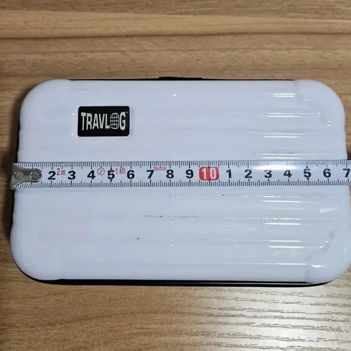 [BUNJANG] TRAVLOG White Mini Carry-on Case / TRAVLOG 화이트 미니 캐리어 파우치 여행용 하드케이스