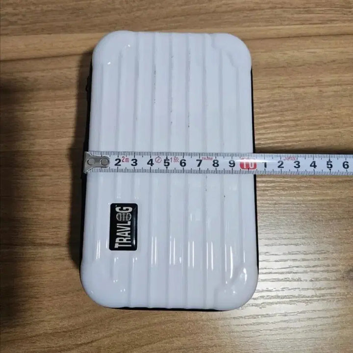 [BUNJANG] TRAVLOG White Mini Carry-on Case / TRAVLOG 화이트 미니 캐리어 파우치 여행용 하드케이스