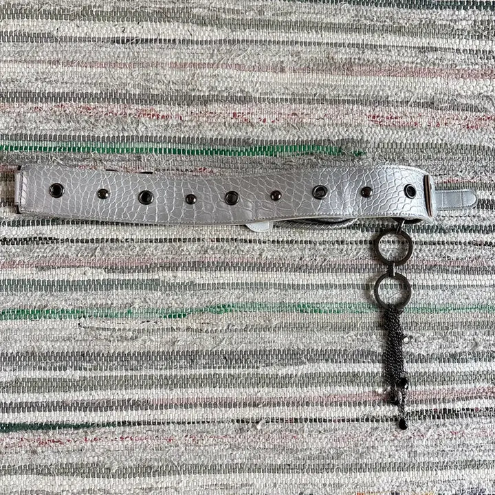[BUNJANG] Metal Silver Belt / 메탈 실버 벨트