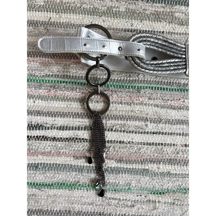 [BUNJANG] Metal Silver Belt / 메탈 실버 벨트