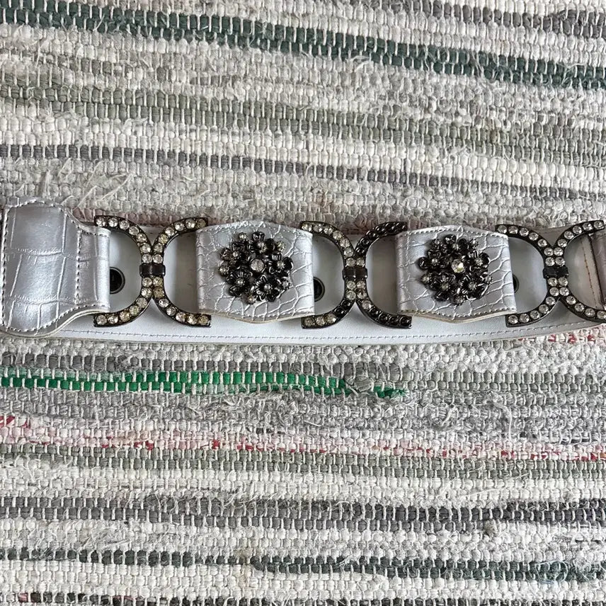 [BUNJANG] Metal Silver Belt / 메탈 실버 벨트