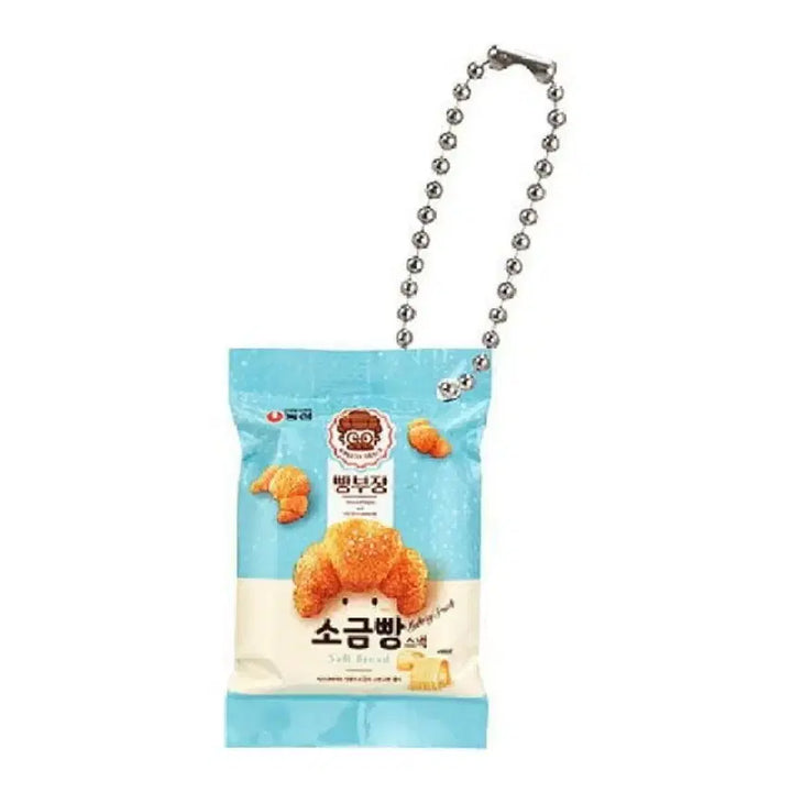 [SOLD OUT] 농심 스낵 과자 샤카샤카 참 미니피규어 가챠 소금빵 미개봉 새상품 판매