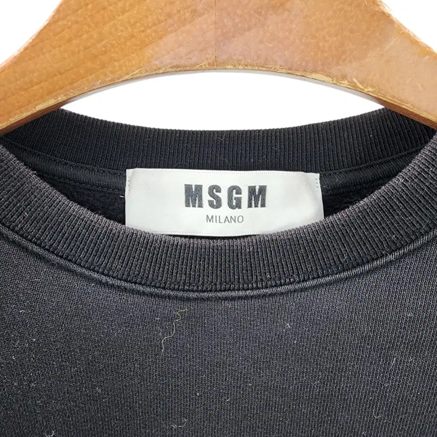 [BUNJANG] MSGM Box Logo Fleece Sweatshirt / [S] MSGM 엠에스지엠 박스 로고 기모 맨투맨