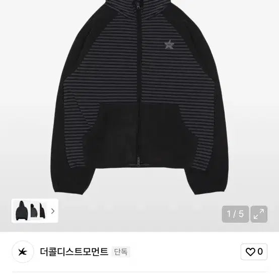 [BUNJANG] The Coldest Moment Charcoal Fleece (M) / 더콜디스트모먼트 후리스 차콜 (M)