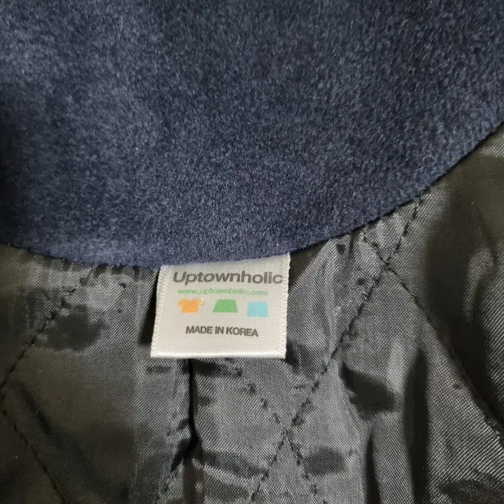 [BUNJANG] Uptownholic Navy Coat / 안감누빔 네이비 코트. 프리사이즈