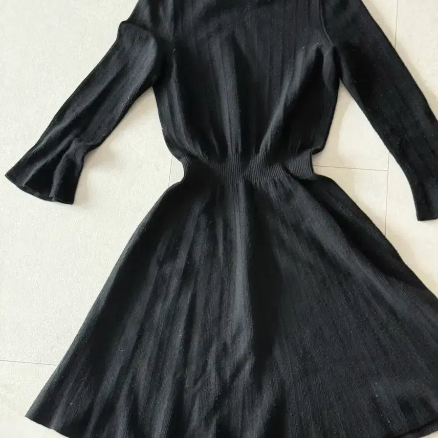[SOLD OUT] MINE 마인 니트 블랙 원피스 한섬