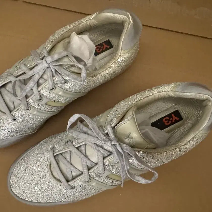 [BUNJANG] Y-3 Yohji Yamamoto Glitter Sneakers / [270]  프랑스구매 Y-3 요지야마모토 쇼피스 글리터 슈즈
