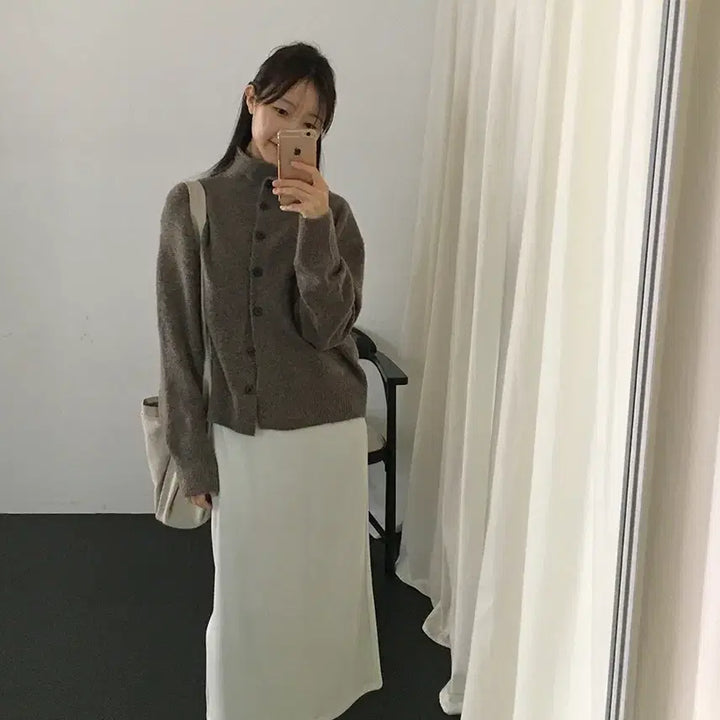 [BUNJANG] Many Many Mode Brown Turtle Cardigan / 매니매니모드 brown turtle cardigan