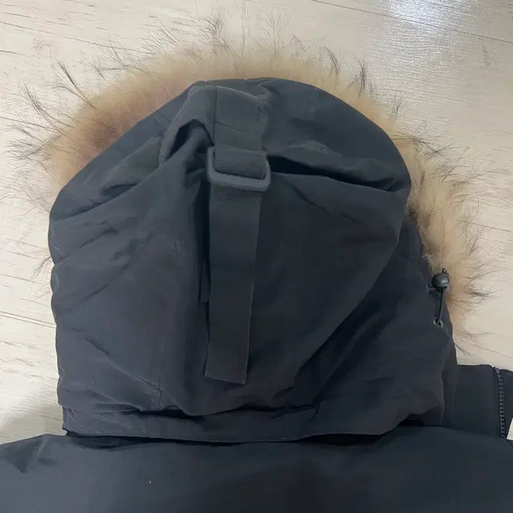 [BUNJANG] Aider Black Padded Jacket with Hood / 아이더 블랙 패딩 점퍼 후드 퍼,