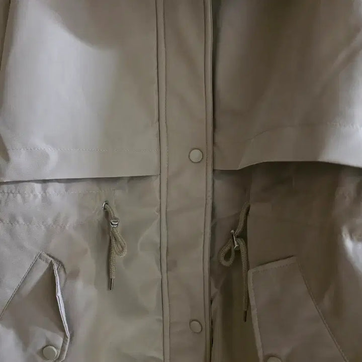 [BUNJANG] Unbranded Beige Hooded Long Padded Coat (55 Recommended) / (새상품)  안쪽 털 진베이지색 후드퍼 롱패딩(55추천)
