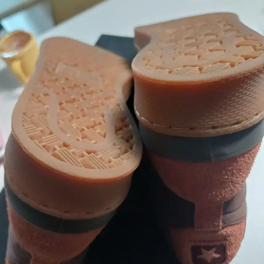 [BUNJANG] Converse Pro Leather Mid Red/Brown Sneakers / 컨버스 프로 레더 미드 레드/브라운