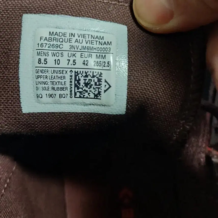 [BUNJANG] Converse Pro Leather Mid Red/Brown Sneakers / 컨버스 프로 레더 미드 레드/브라운