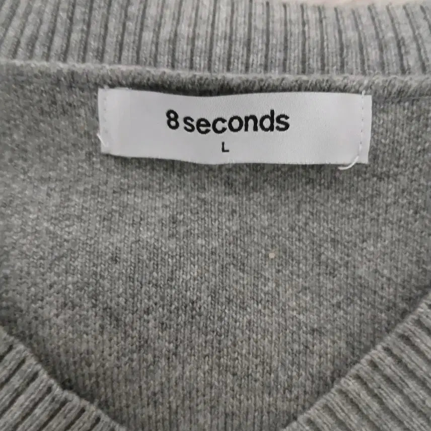 [BUNJANG] 8Seconds V-Neck Knit Gray L / 에잇세컨즈 V넥 니트 회색 L