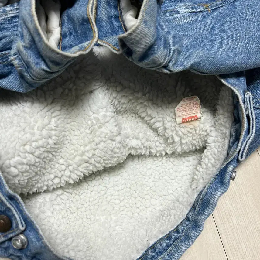 [BUNJANG] Levi's Sherpa Denim Jacket (M) / 90s메이드인USA리바이스 쉐르파 청자켓 데님 자켓 M사이즈