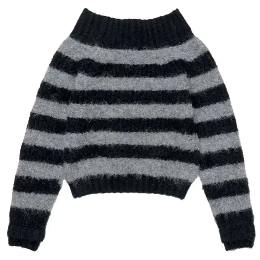 [BUNJANG] Skeem Incising Convertible Shoulder Sweater / 스키즘인듀싱 컨버터블 숄더 스웨터