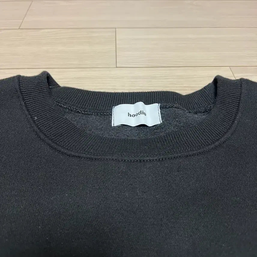 [BUNJANG] Basic Black Fleece Lined Oversized Long Sleeve Sweatshirt / 블랙 기모 맨투맨 / 베이직 롱슬리브 / 오버핏