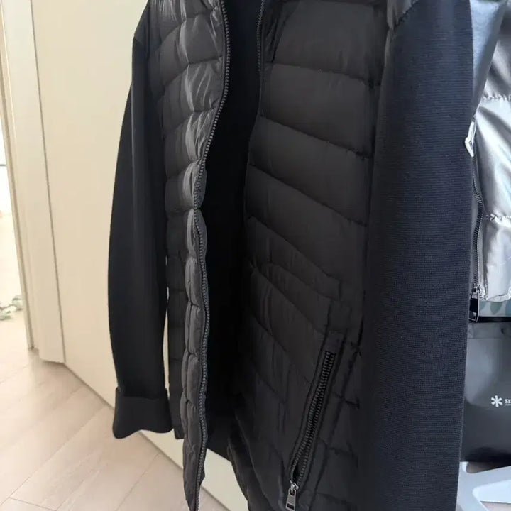 [BUNJANG] Moncler Padded Wool Cardigan Black XL / 몽클레어 패딩 울 가디건 블랙 XL