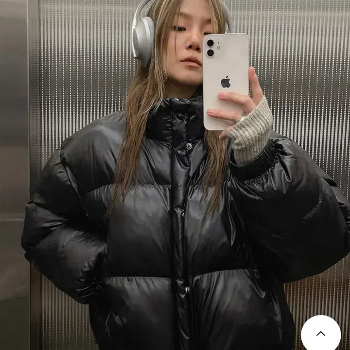 [BUNJANG] BLACKUP Cropped Padded Jacket / BLACKUP 블랙업 숏패딩 네프 샤이닝 크롭패딩 블랙