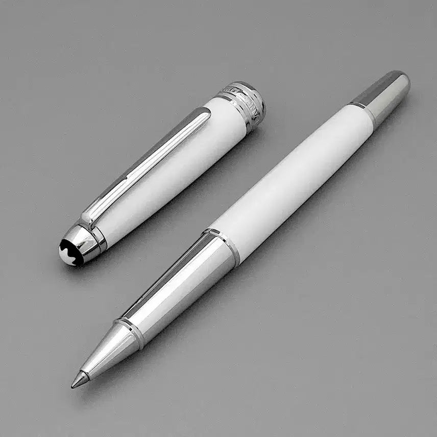 [BUNJANG] Montblanc Meisterstück White Solitaire Rollerball Pen / 몽블랑 마이스터스튁 화이트 솔리테어 수성펜 (롤러볼펜) 111938