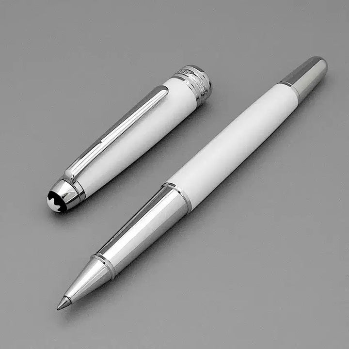 [BUNJANG] Montblanc Meisterstück White Solitaire Rollerball Pen / 몽블랑 마이스터스튁 화이트 솔리테어 수성펜 (롤러볼펜) 111938