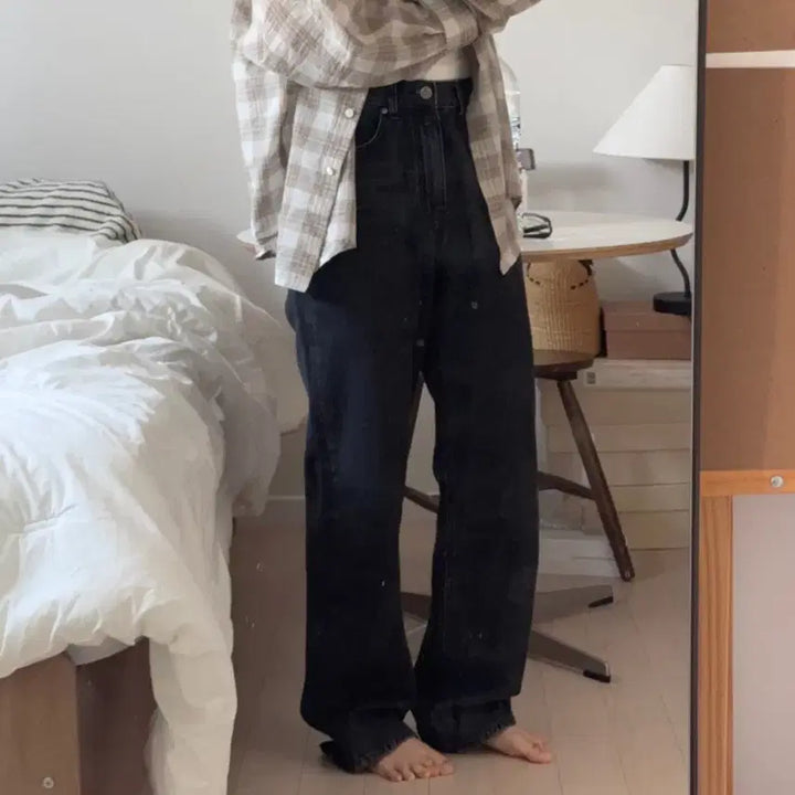 [BUNJANG] Nomellet Kelly Denim Charcoal Pants / 노멜렛 켈리데님 차콜1