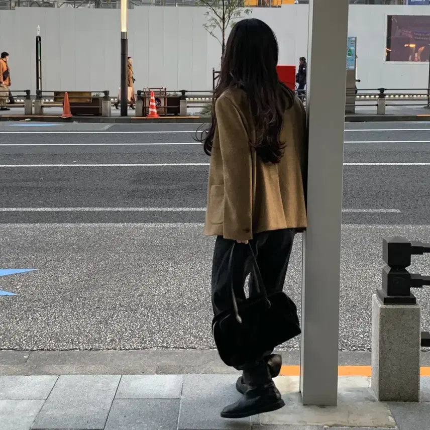 [BUNJANG] Nomellet Kelly Denim Charcoal Pants / 노멜렛 켈리데님 차콜1