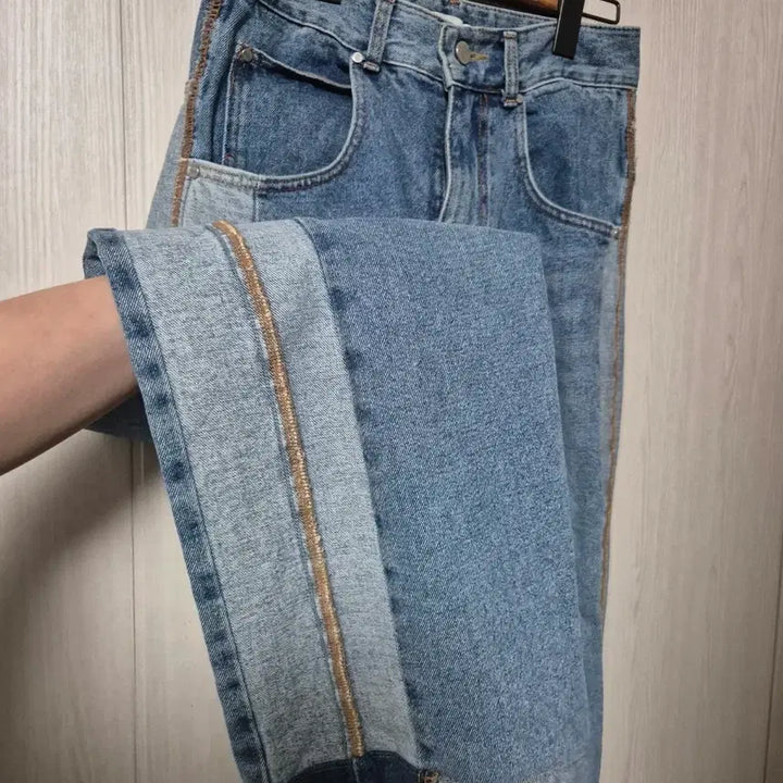 [BUNJANG] ADD. Denim Pants / ADD. 배색 스티치 데님 팬츠