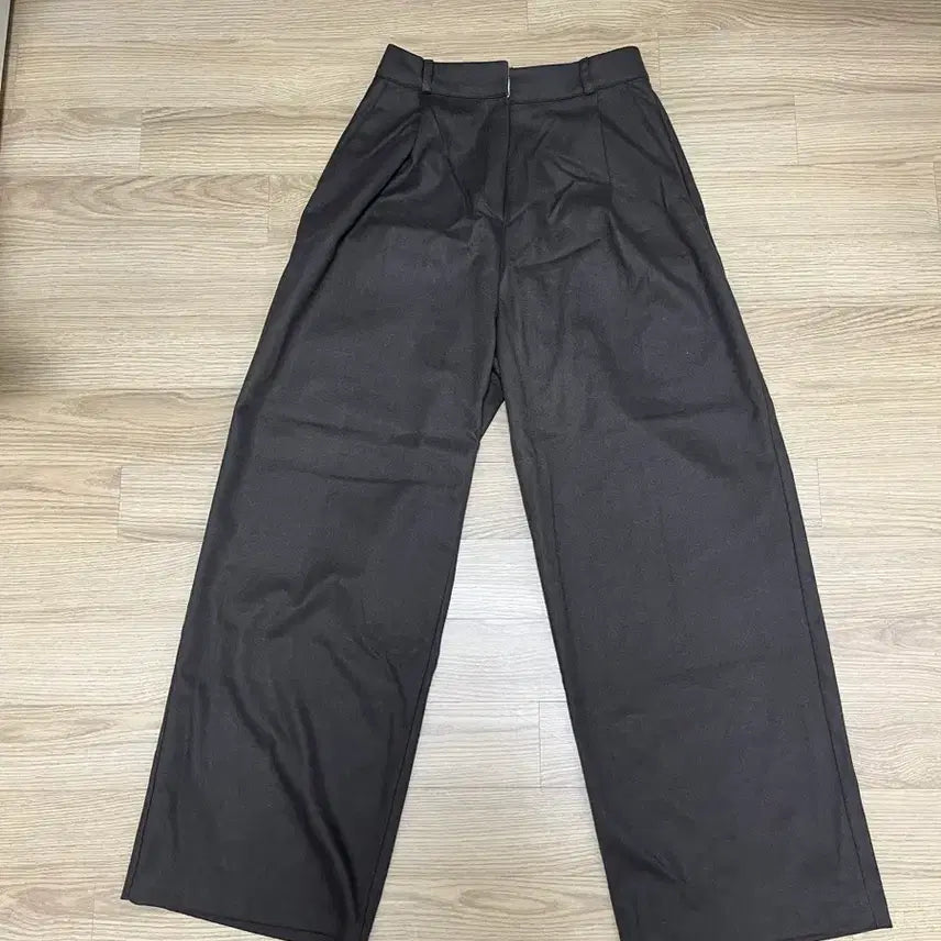 [BUNJANG] Wide Slacks - Brown - Pants / 와이드슬랙스