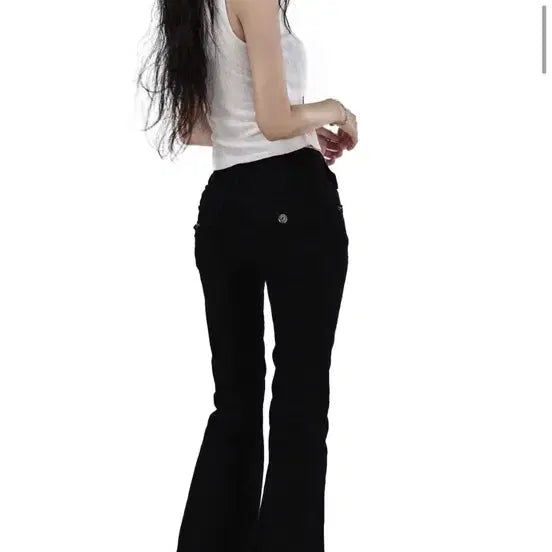 [BUNJANG] Button Slim Bootcut Jeans / 버튼 슬림 부츠컷