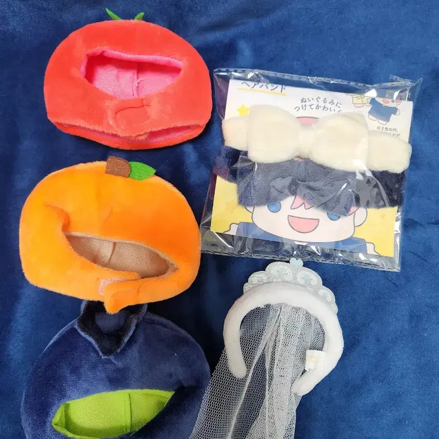 [BUNJANG] 10cm Doll Fruit Hat Headband / 솜인형 10cm 10깅이 과일 모자 세안밴드