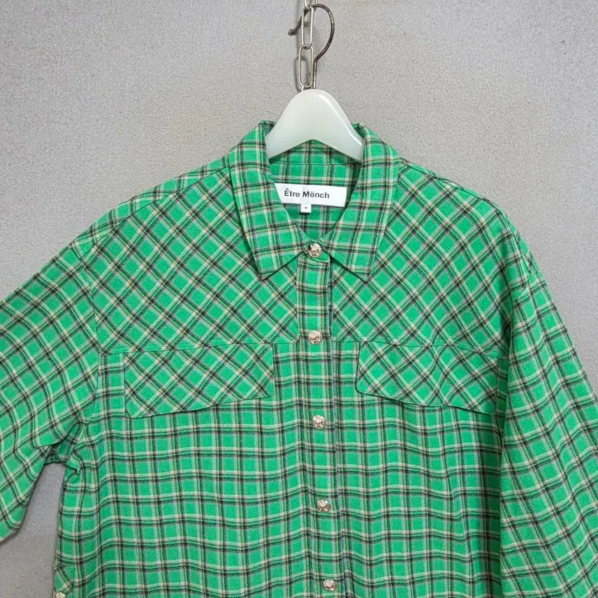 [BUNJANG] Etromongshu Check Shirt M / 에트로몽슈 체크 남방 M  n1907