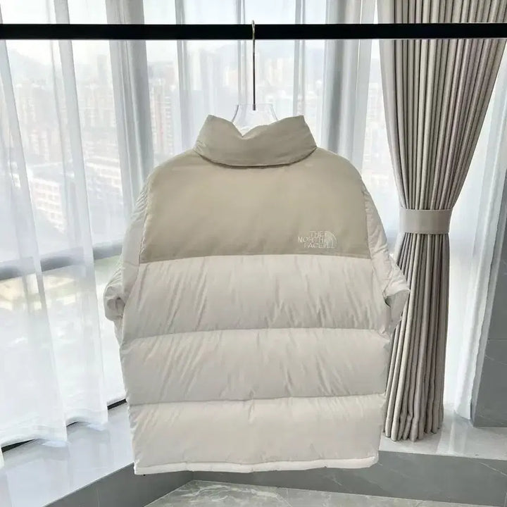 [BUNJANG] Nupste Original Patch White Padded Jacket / 북1996 누프스 오리지널 패치 화이트 패딩